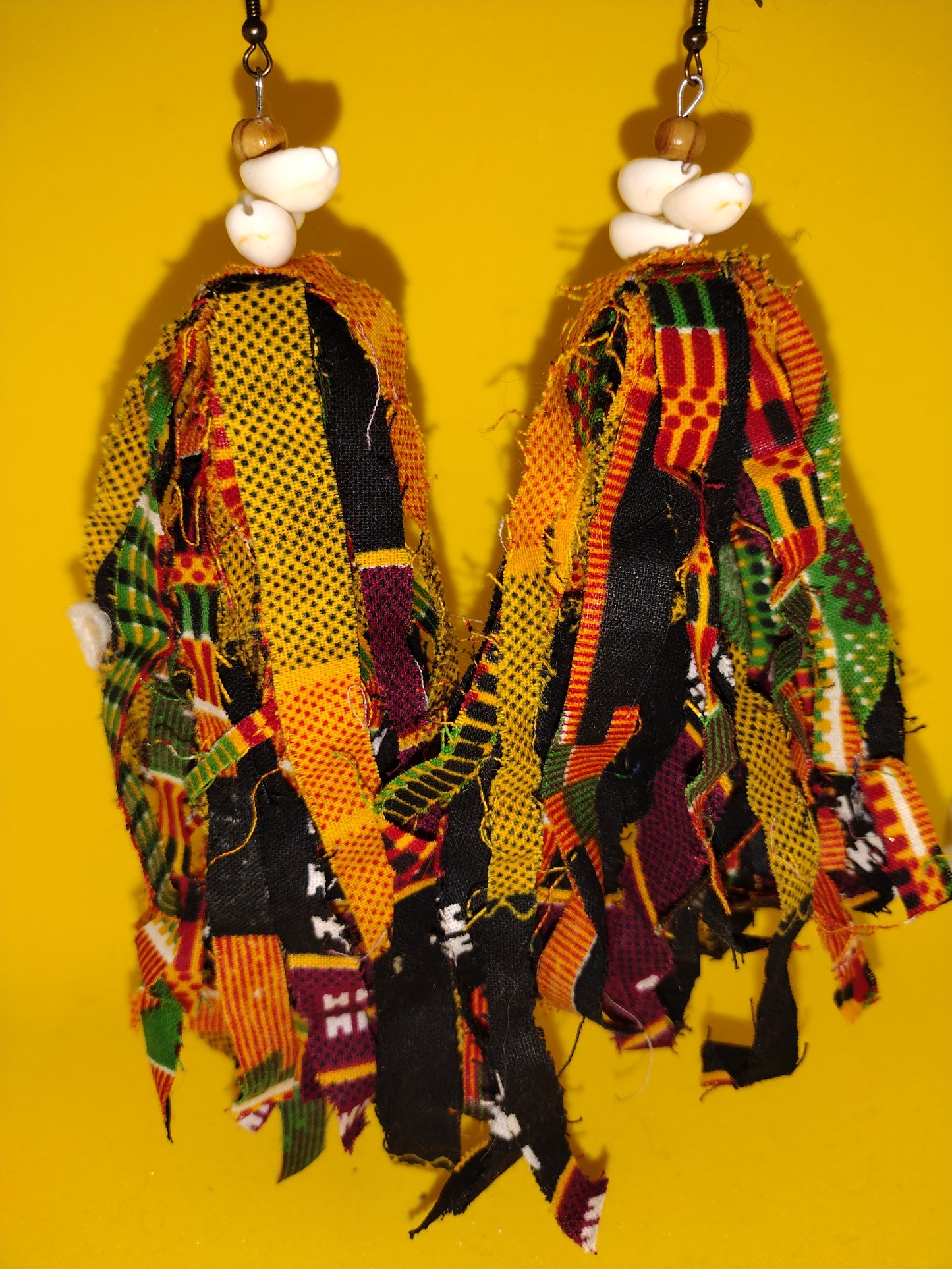 Rag earrings #3